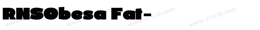 RNSObesa Fat字体转换